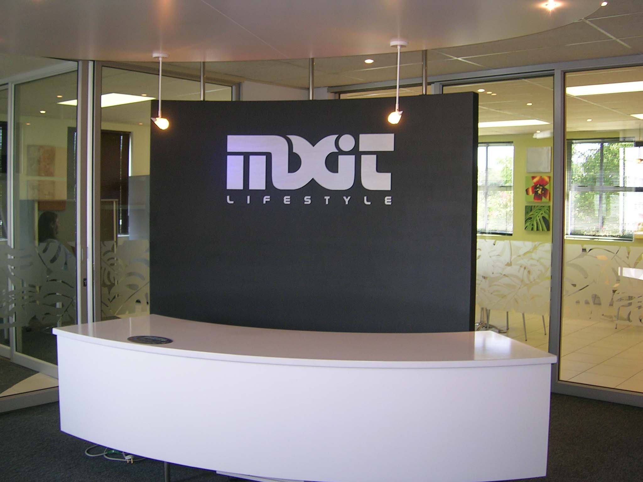 Brushed, Anodised Aluminium on Sprayed up board Afrisign Custom Signs, Signage Design