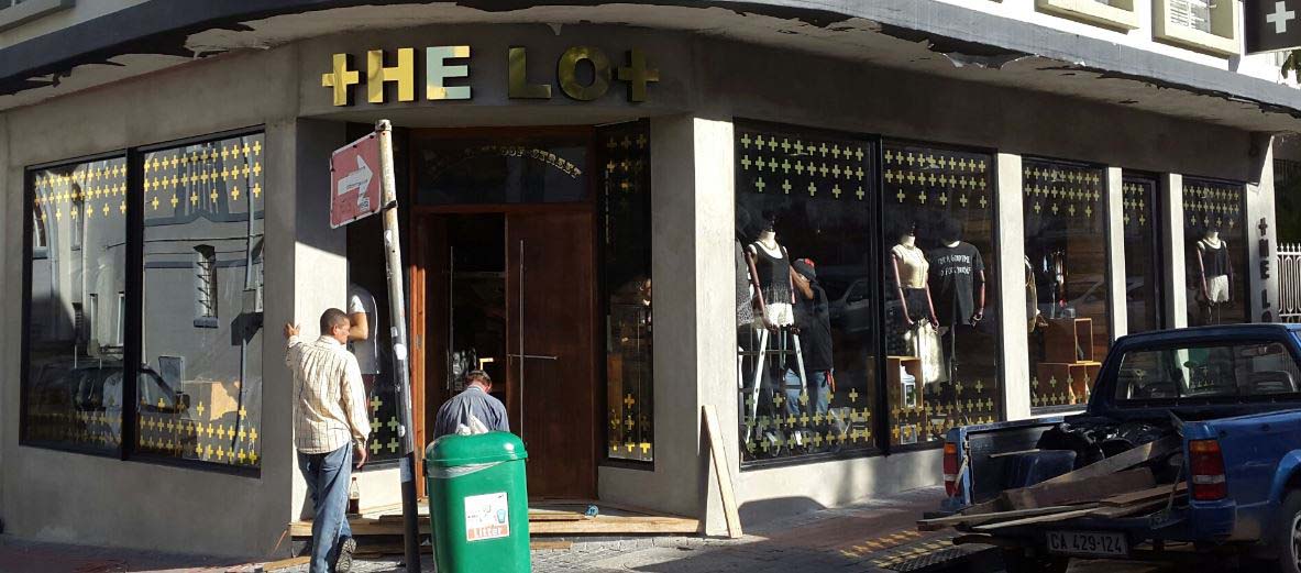 The Lot Mirror Vinyl & 3D Acrylic Letters Afrisign Custom Signs, Signage Design