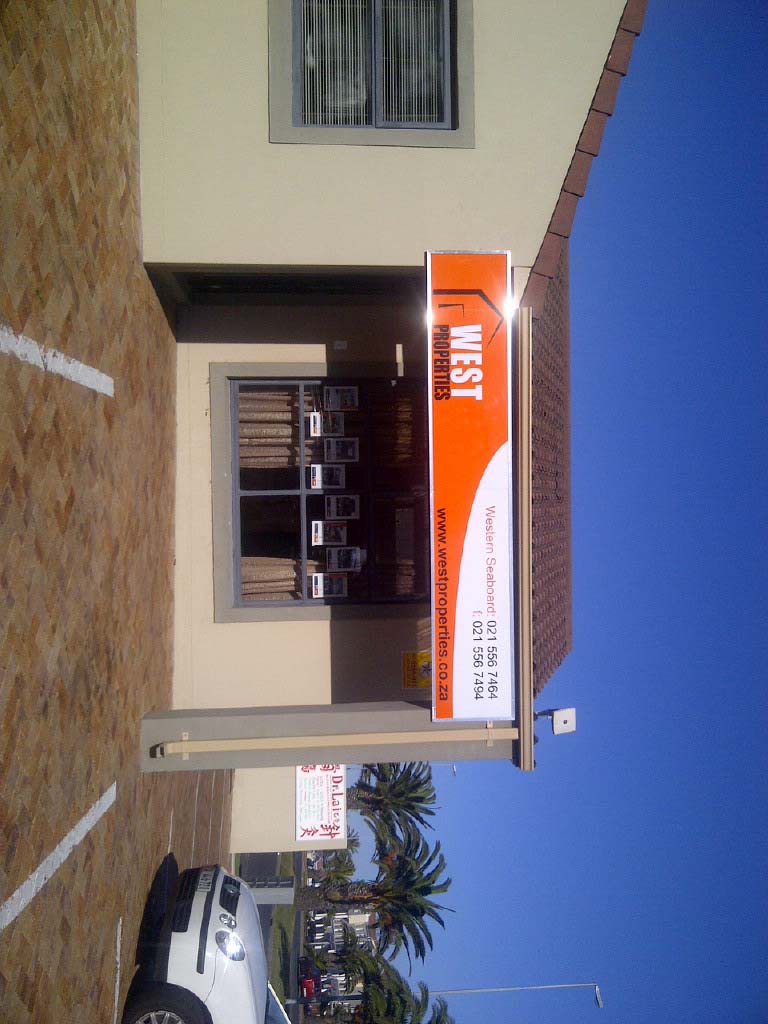 WEST PROP Chromadek and vinyl mounted to frame Afrisign Custom Signs, Signage Design