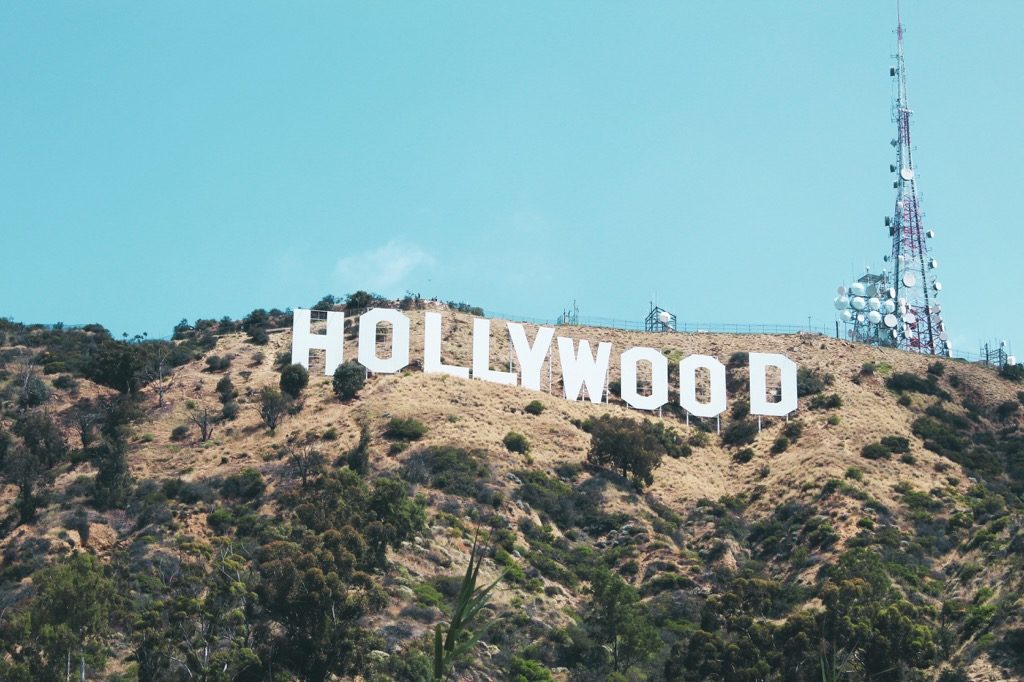 Hollywood White Sign