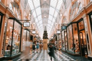 Person Shops Building