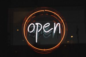 Open Illuminated Sign 